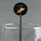 Space Explorer Black Plastic 5.5" Stir Stick - Round - Main