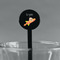 Space Explorer Black Plastic 7" Stir Stick - Round - Main