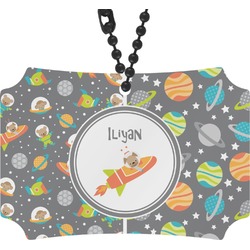 Space Explorer Rear View Mirror Ornament (Personalized)