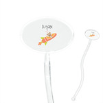 Space Explorer 7" Oval Plastic Stir Sticks - Clear (Personalized)