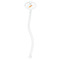 Space Explorer Clear Plastic 7" Stir Stick - Oval - Single Stick