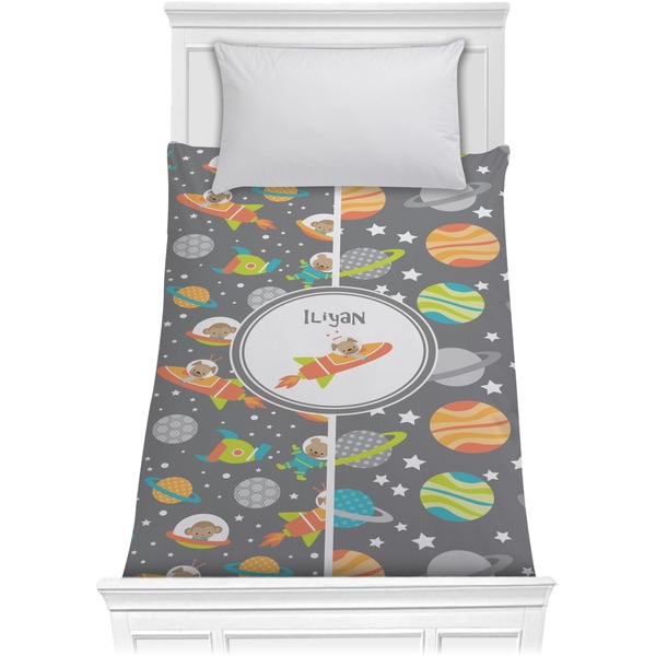 Custom Space Explorer Comforter - Twin (Personalized)