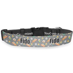 Space Explorer Deluxe Dog Collar - Large (13" to 21") (Personalized)