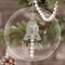 Space Explorer Engraved Glass Ornaments - Round-Main Parent