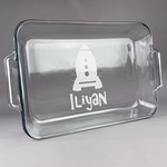 Space Explorer Glass Baking Dish with Truefit Lid - 13in x 9in (Personalized)