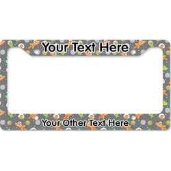Space Explorer License Plate Frame - Style B (Personalized)