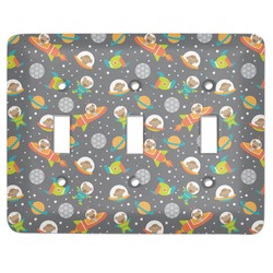 Space Explorer Light Switch Cover (3 Toggle Plate)