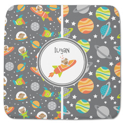 Space Explorer Memory Foam Bath Mat - 48"x48" (Personalized)