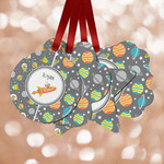 Space Explorer Metal Ornaments - Double Sided w/ Name or Text