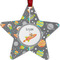 Space Explorer Metal Star Ornament - Front