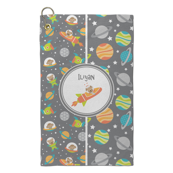 Custom Space Explorer Microfiber Golf Towel - Small (Personalized)