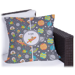 Space Explorer Outdoor Pillow - 16" (Personalized)