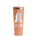 Space Explorer RTIC Everyday Tumbler with Straw - 28oz - Peach - Double-Sided (Personalized)