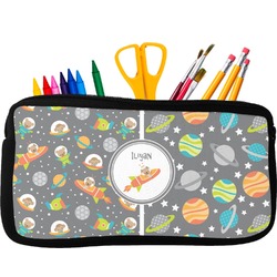 Space Explorer Neoprene Pencil Case - Small w/ Name or Text