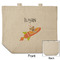 Space Explorer Reusable Cotton Grocery Bag - Front & Back View