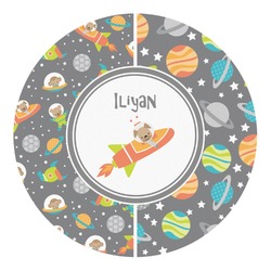 Space Explorer Round Decal (Personalized)