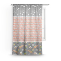 Space Explorer Sheer Curtain - 50"x84" (Personalized)