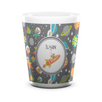 Space Explorer Ceramic Shot Glass - 1.5 oz - White - Single (Personalized)