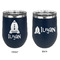 Space Explorer Stainless Wine Tumblers - Navy - Double Sided - Approval