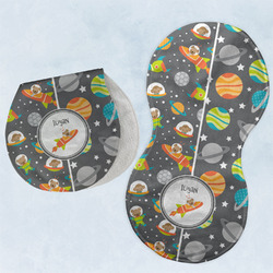 Space Explorer Burp Pads - Velour - Set of 2 w/ Name or Text