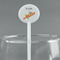 Space Explorer White Plastic 5.5" Stir Stick - Round - Main