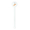 Space Explorer White Plastic 5.5" Stir Stick - Round - Single Stick