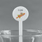 Space Explorer White Plastic 7" Stir Stick - Round - Main