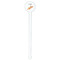 Space Explorer White Plastic 7" Stir Stick - Round - Single Stick