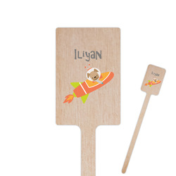 Space Explorer 6.25" Rectangle Wooden Stir Sticks - Double Sided (Personalized)
