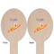 Space Explorer Wooden Food Pick - Oval - Double Sided - Front & Back