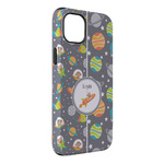 Space Explorer iPhone Case - Rubber Lined - iPhone 14 Plus (Personalized)