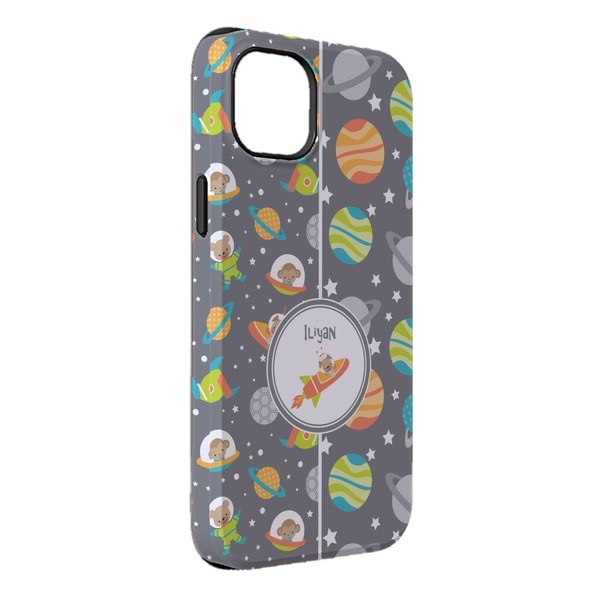 Custom Space Explorer iPhone Case - Rubber Lined - iPhone 14 Pro Max (Personalized)