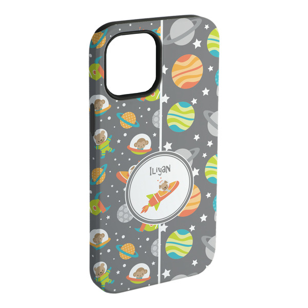 Custom Space Explorer iPhone Case - Rubber Lined - iPhone 15 Pro Max (Personalized)