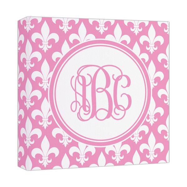 Custom Fleur De Lis Canvas Print - 12x12 (Personalized)