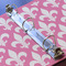 Fleur De Lis 3 Ring Binders - Full Wrap - 1" - DETAIL