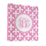 Fleur De Lis 3 Ring Binder - Full Wrap - 1" (Personalized)