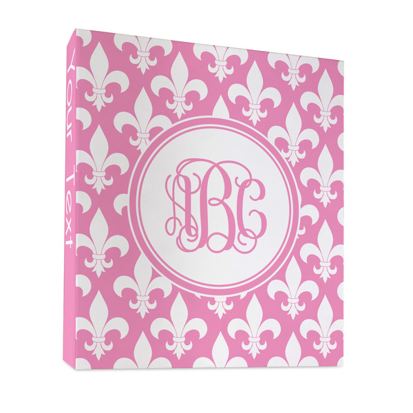 Custom Fleur De Lis 3 Ring Binder - Full Wrap - 1" (Personalized)