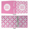 Fleur De Lis 3 Ring Binders - Full Wrap - 2" - APPROVAL