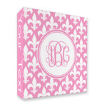 Fleur De Lis 3 Ring Binder - Full Wrap - 2" (Personalized)