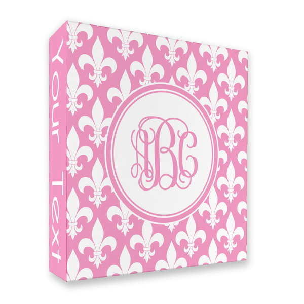 Custom Fleur De Lis 3 Ring Binder - Full Wrap - 2" (Personalized)