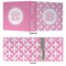 Fleur De Lis 3 Ring Binders - Full Wrap - 3" - APPROVAL