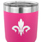 Fleur De Lis 30 oz Stainless Steel Ringneck Tumbler - Pink - CLOSE UP