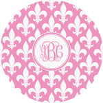 Fleur De Lis Multipurpose Round Labels - 5" (Personalized)