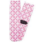 Fleur De Lis Adult Crew Socks