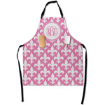 Fleur De Lis Apron With Pockets w/ Monogram