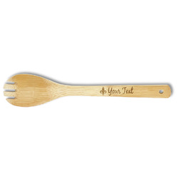 Fleur De Lis Bamboo Spork - Double Sided (Personalized)