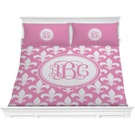 Fleur De Lis Comforter Set - King (Personalized)