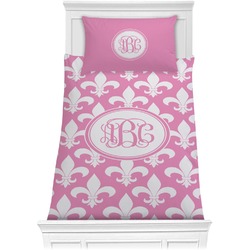 Fleur De Lis Comforter Set - Twin XL (Personalized)