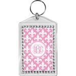 Fleur De Lis Bling Keychain (Personalized)