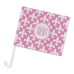 Fleur De Lis Car Flag (Personalized)